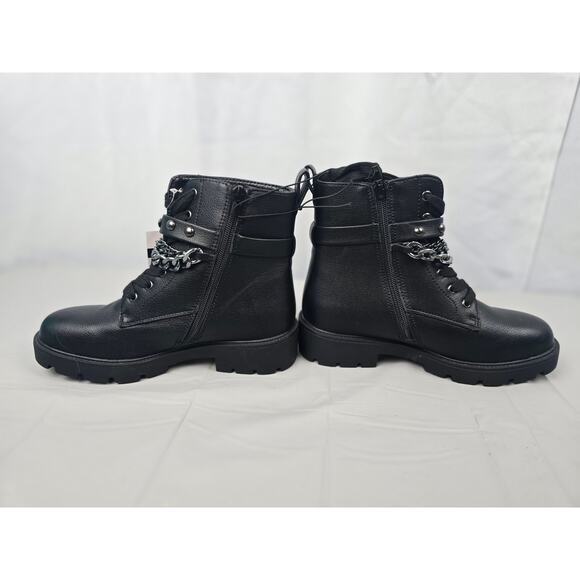 Grunge Y2K Lug Soles XOXO Boots‎ Size 6M Steampunk Black - Picture 7 of 10